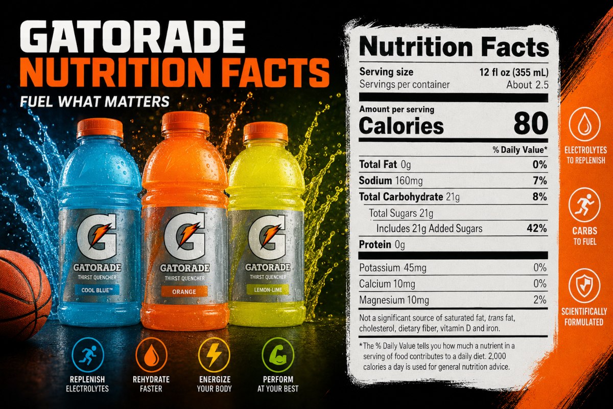 Gatorade Nutrition Facts