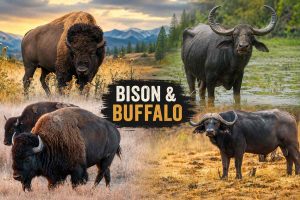 Bison and Buffalo | The Real Difference Explained (With Pictures) 4 bison and buffalo