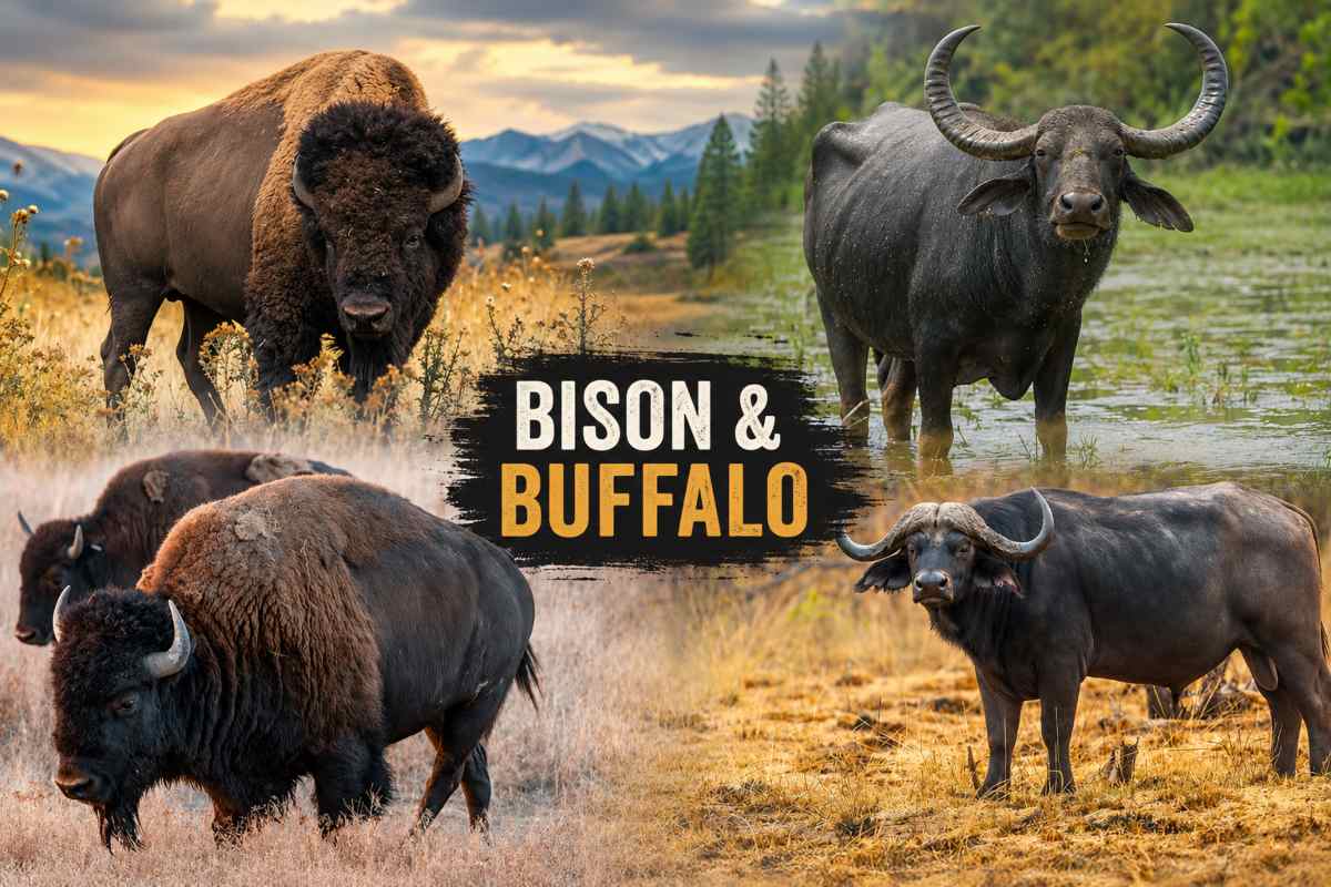 Bison and Buffalo | The Real Difference Explained (With Pictures) 1 bison and buffalo
